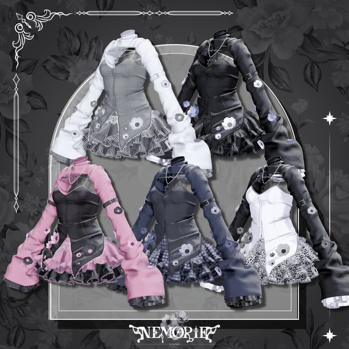 🖤 NEMØRIE -ネモリエ- 🖤

やわらかな光と静かな闇がとけあうように、
全15カラーそれぞれに違った表情を持つドレス🖤
モードにも、クラシカルにも。
着こなし次第で“儚く強い自分”を描ける一着。

カラーラインナップはこちら🕯️
🔗 petidoll.booth.pm/items/7570990

#PetiDoll #NEMØRIE #VRChat #BOOTH