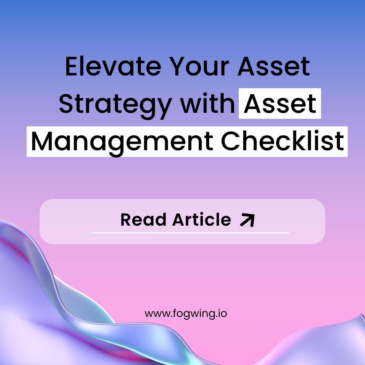 Fogwing_IoT's tweet image. The Ultimate Asset Management Checklist🧩

🔗 Read the full article: fogwing.io/blog/asset-man…

#AssetManagement #CMMS #SmartMaintenance #IndustrialIoT #EquipmentManagement #Fogwing #MaintenanceSoftware #AssetMonitoring #DigitalTransformation