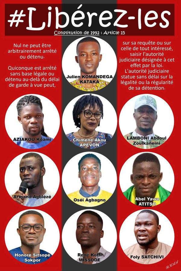 <a href="/rdussey/">Robert Dussey</a> <a href="/UN/">United Nations</a> <a href="/UNGeneva/">United Nations Geneva</a> <a href="/UNHumanRights/">UN Human Rights</a> <a href="/UN_HRC/">UN Human Rights Council</a> Le gouvernement que vous servez enlève, torture, viole, maltraite et jette en prison des jeunes !

#FreeTogo