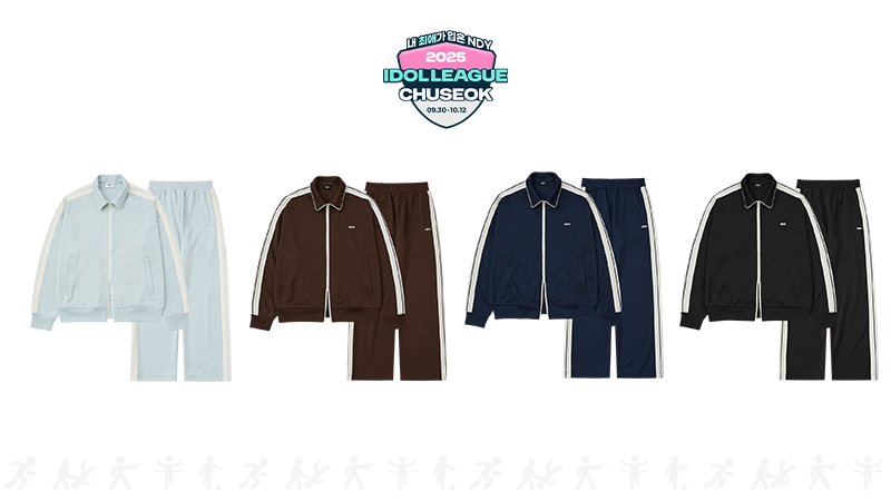 ndy_jp's tweet photo. 【K-アイドル着用】アユクデに登場したNDY🏆
私の推しが着たトレーニングウェアをチェックしてみてください！
 
Minimal Jacquard Tape Track Set
Classic NY Track Set
 
 #NDY #エンディーワイ #アユクデ https://t.co/bhJa4ckGGr