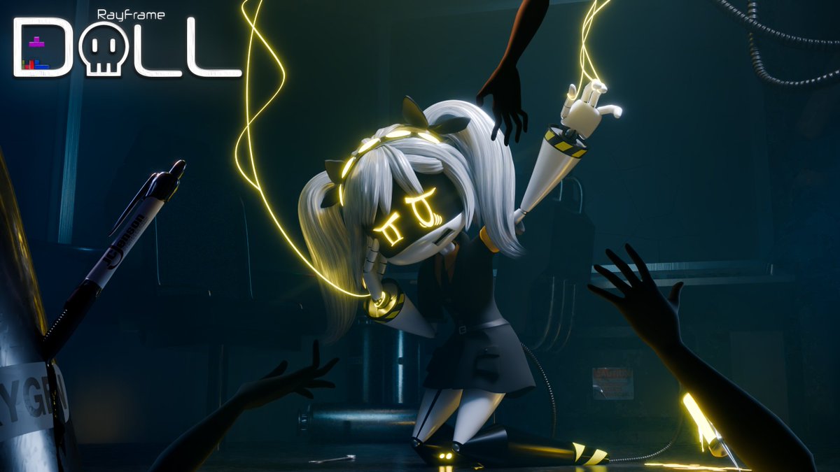 rayframe3d's tweet image. &quot;They won&apos;t fall silent...&quot;

Murder Drones: DOLL

#mdtwt #SerialDesignationJ #animation3d