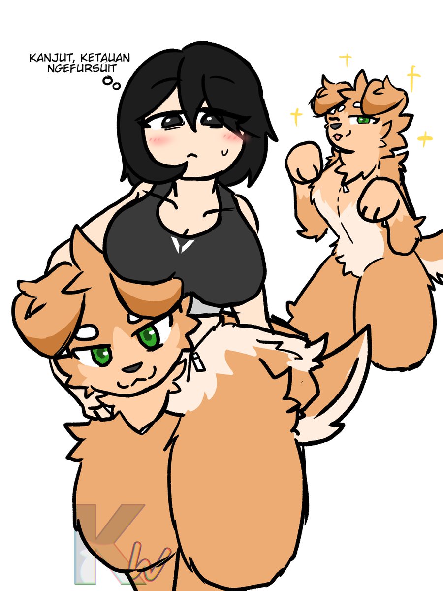making oc but wearing a fursuit :3c