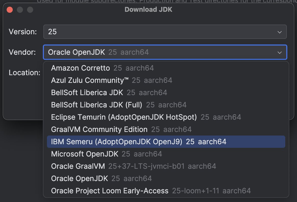 intellijidea's tweet image. The full JDK lineup is here! You can now use every major Java 25 build, including @IBM Semeru powered by OpenJ9. 🙌 Check out our blog post to learn how to install the latest JDK in your IDE.👇
jb.gg/r70wns