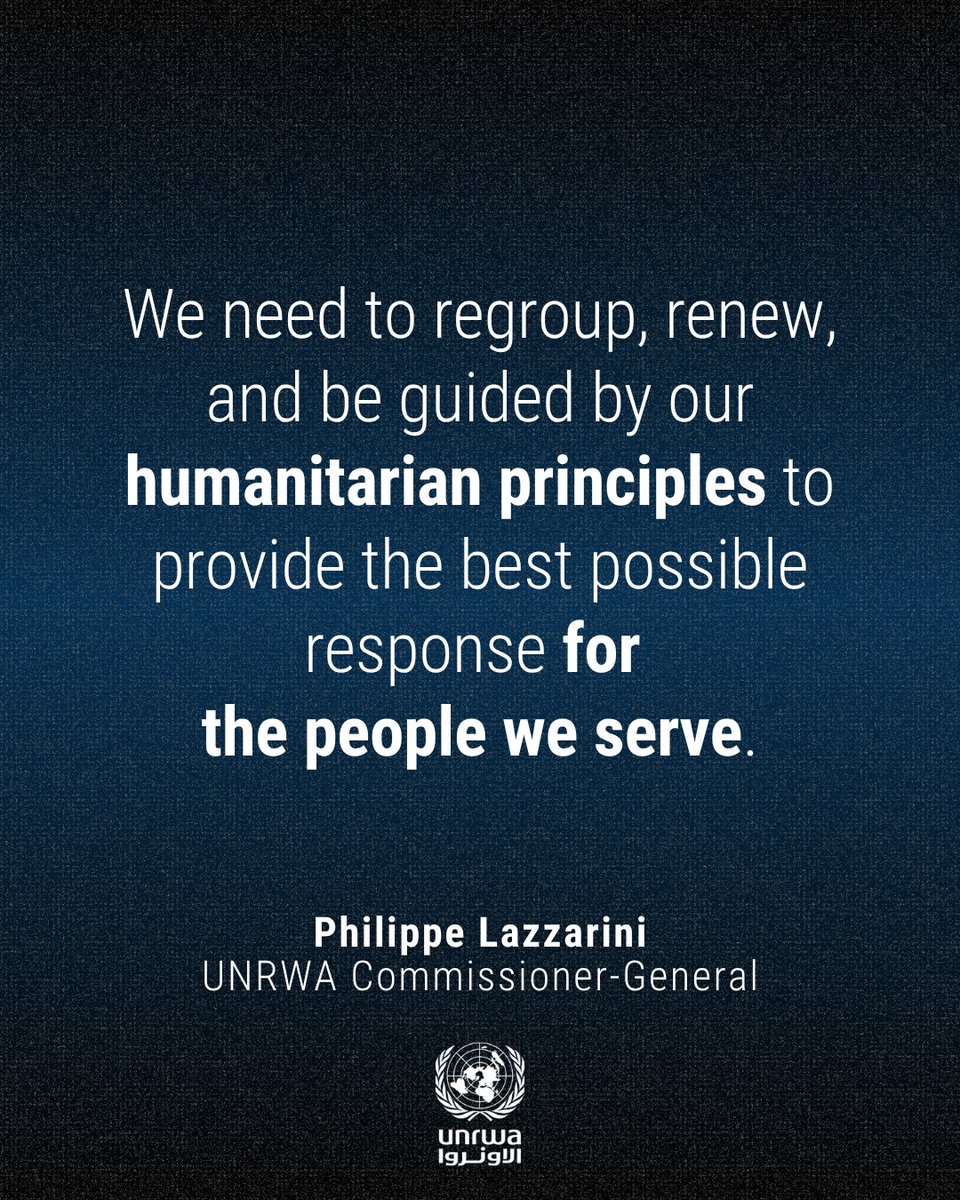 “For eighty years the United Nations organisation has spared no efforts to forge peace, tackle poverty and hunger, advance human rights and strengthen a rule-based world.

Recommitting to these principles matters more than ever amid the catastrophe in #Gaza, where we have seen an