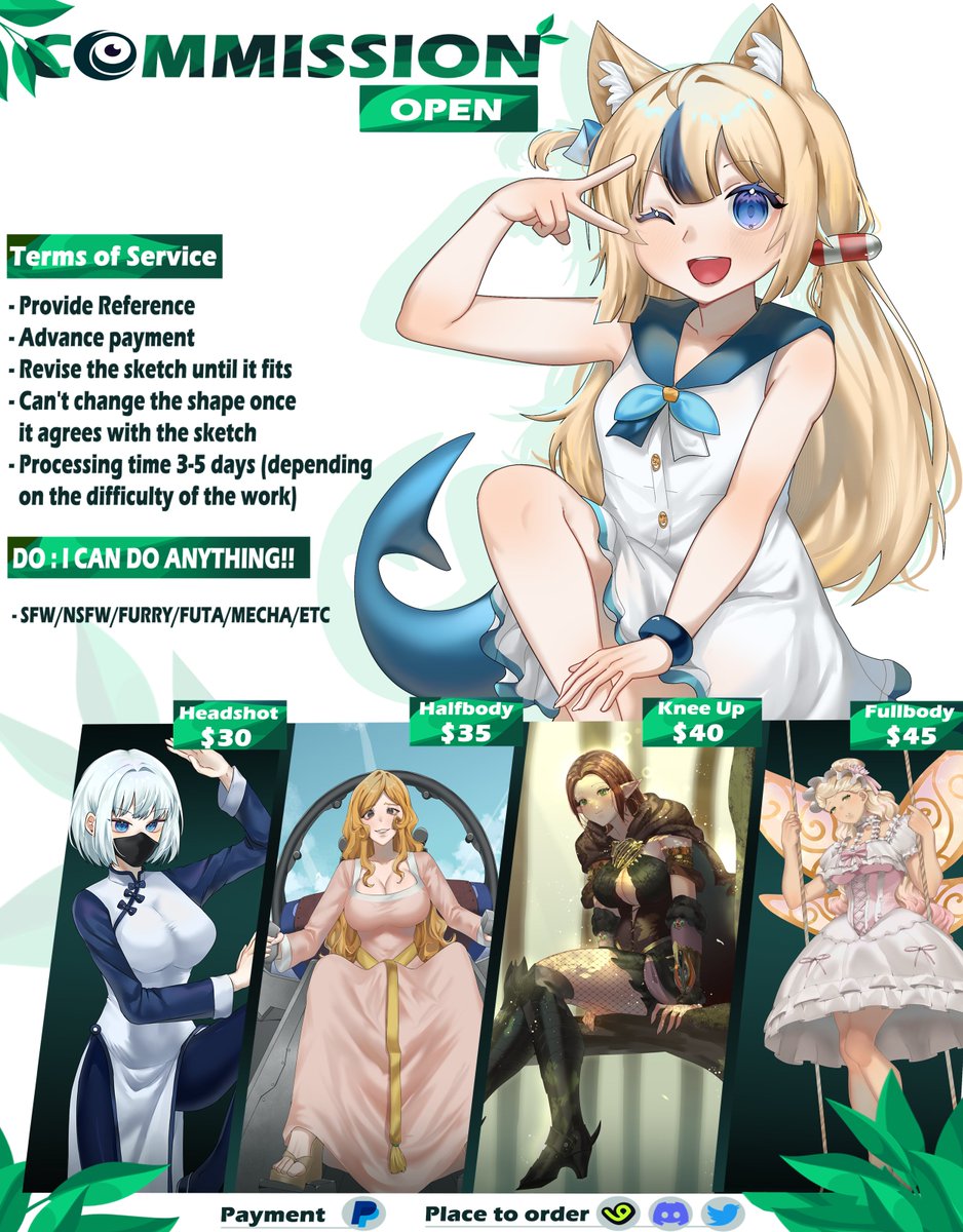 RTs are appreciated!
OPEN COMMISSION! BIG DISCOUNT! I CAN DO ANYTHING! I have served many clients for 6 years, so don't worry! you can visit my VGEN or DM me!^^

Link VGEN : vgen.co/Lyfai2

#Commission #commissionart #commissions #commissionopen #VGenComm #VGenOpen #VGen