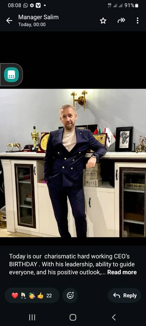 ventofurniture_'s tweet photo. π Celebrating our visionary leader! Happy Birthday to the CEO of Vento Furniture β a true inspiration whose passion and innovation continue to shape the world of luxury living. π«
#VentoFurniture #HappyBirthdayCEO #LeadershipInStyle #AddictiveQuality https://t.co/qoPR7qskkc