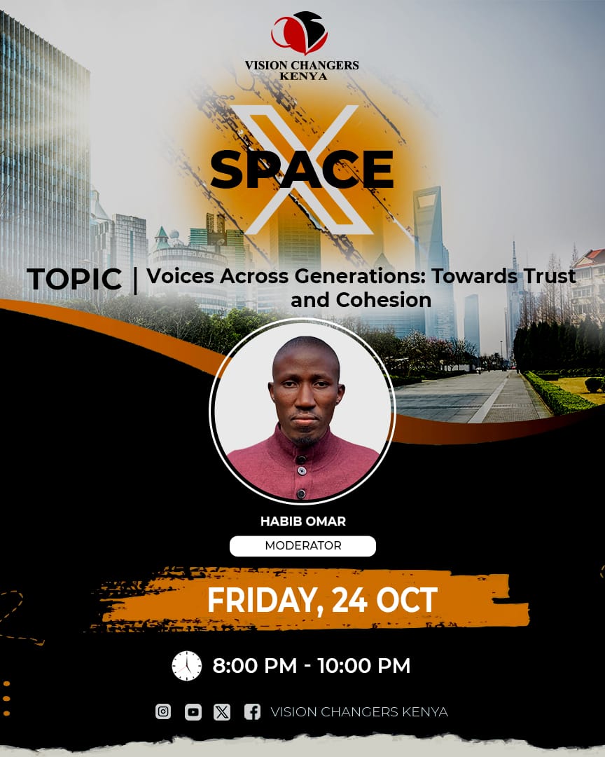 Introducing... Habib_Omar
Our moderator for the day is a youth leader at <a href="/KariobangiSJC/">Kariobangi Social Justice Centre</a>.
He is also a political aspirant for the MCA elective seat in his ward.
With his expertise in youth affairs and community conversations across generations, we can’t wait to hear his wisdom!