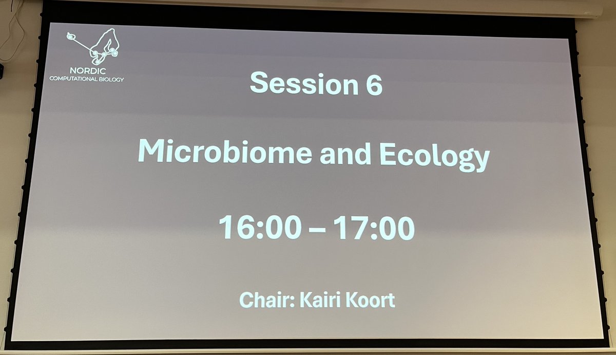 NordicCompBio's tweet image. Closing our scientific sessions with Microbiome &amp;amp; Ecology 🧫🌿
Oliver Aasmets, @BayalNitin and @tedersoo share their innovative work.
#NordicCompBio #ComputationalBiology #Bioinformatics #NCBWeek2025 #Microbiome #Ecology #Nordics