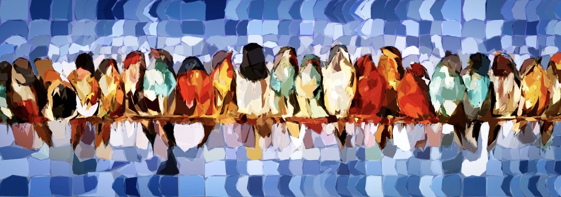 ArjenRoosWork's tweet image. GM friends,

Algorithmic Art - Abstract Colourful Birds.
shop.arjenroos.com/featured/abstr…