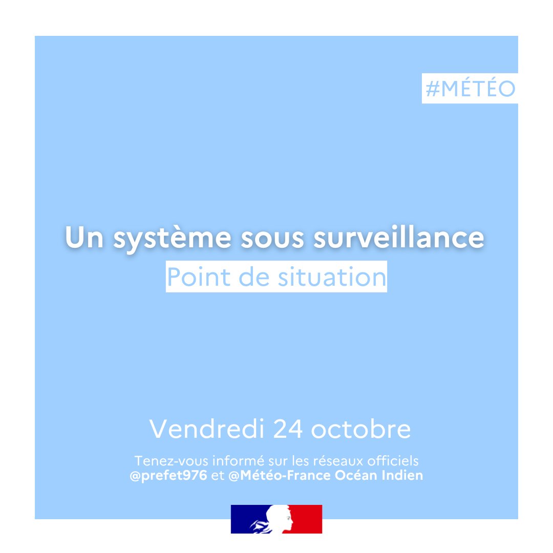 Image de Préfet de Mayotte - #Chenge | Point de situation
🔍Les services de l’État suivent de près l’évolution du système CHENGE