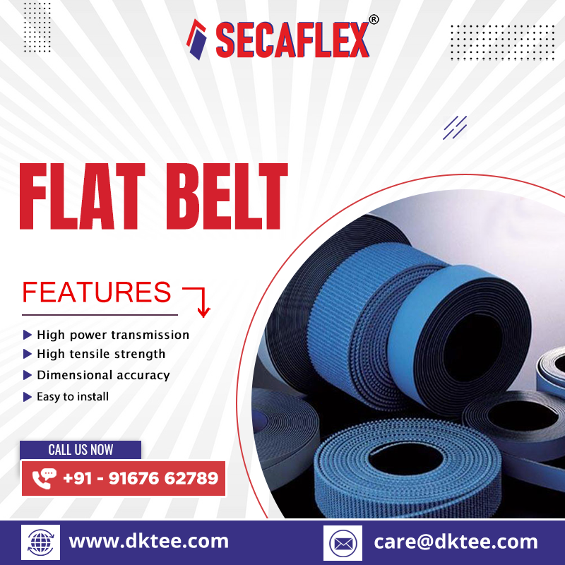DktEngineering's tweet image. A #flatbelt provides smooth, efficient power transmission for various industrial machines. Made from durable, flexible materials, it ensures minimal noise, low maintenance, and long-lasting performance. 
.
dktee.com/flat-belt/