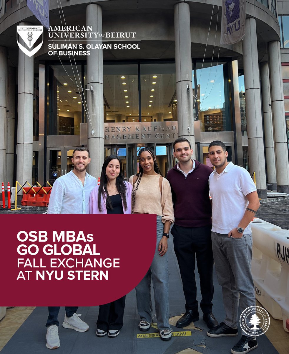 AUBOSB's tweet image. From the classroom to the city that never sleeps, our MBA students are thriving at NYU Stern this semester! They&apos;re building global networks, learning from the best, and making memories that last a lifetime.

#MBA #NYUStern #GlobalLeaders #OSBproud