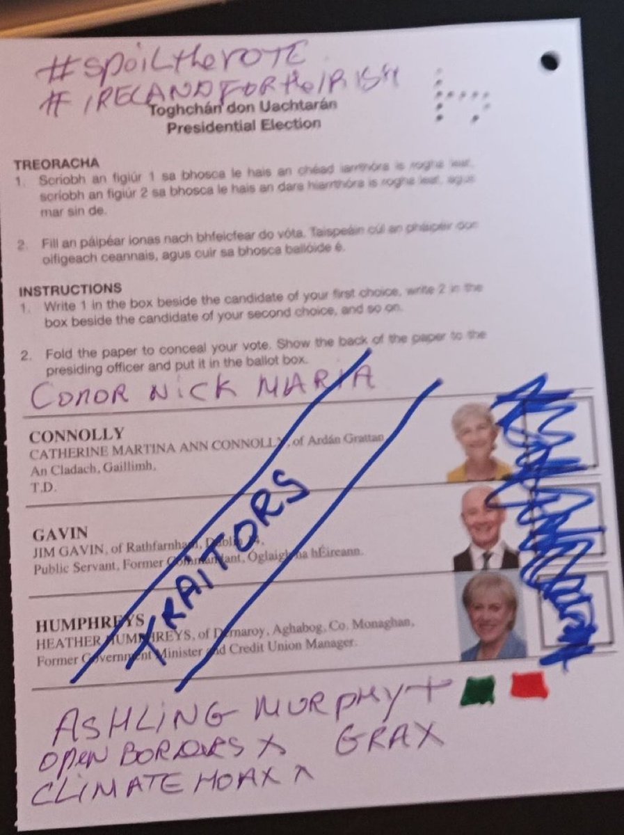 real_eire's tweet image. Could everyone please help me out and post any of the spoiled ballots under this post.