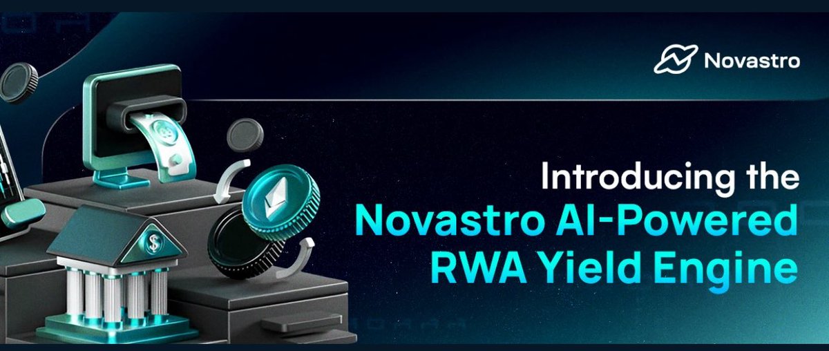 Introducing the <a href="/Novastro_xyz/">Novastro | RWAfi</a> AI-Powered Yield Engine, the first RWA yield platform that places AI at the center of optimization. Our initial focus is on tokenized instruments such as real estate, bonds, and invoices, where the assets are continuously routed, reinvested, and