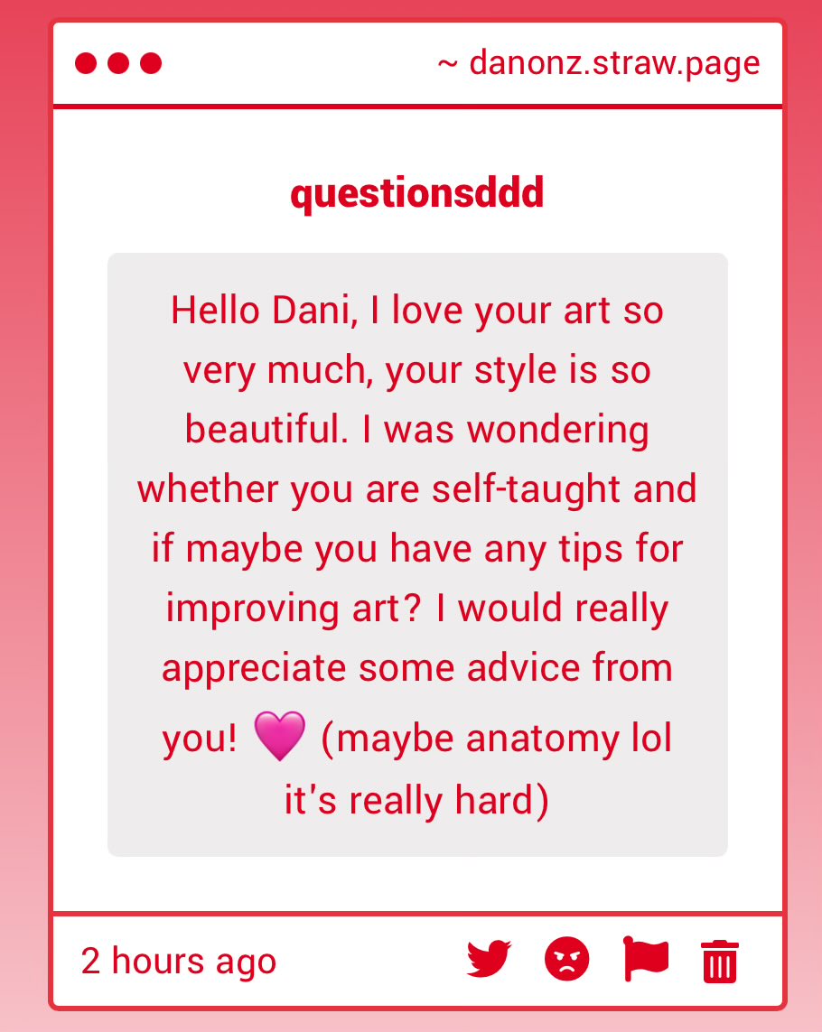 hi anon, tysmmm
yes im self taught! i started digital art since 2021, then took a hiatus in 2024 and here i am again
if i had any tips regarding improving id definitely say figure drawing ✍️
