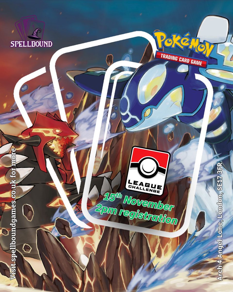 There are still tickets left to your #pokemon League Challenge for November!

Grab it now!

#pokemontcg