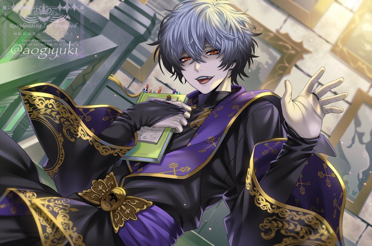 スカリー「ごきげんよう。」🎃📗
#twstファンアート #ツイステファンアート