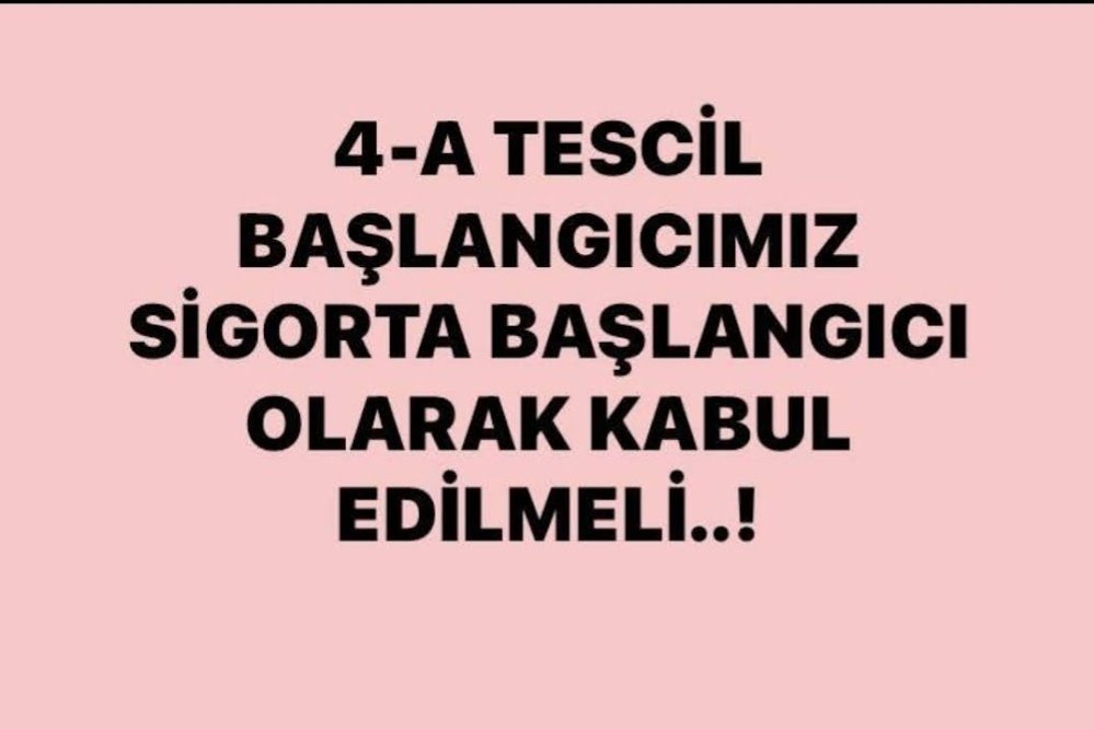 EST Gülay (@glyyke) on Twitter photo 3308 Sayılı Kanun Kapsamında fiilen çalışmış tescilli sigortalıların, E-Devlet sisteminde görünen "4A Tescil Başlangıç" tarihi; "Hizmete Başlama Tarihi" olarak kabul edilmelidir,.
<a href="/RTErdogan/">Recep Tayyip Erdoğan</a>
<a href="/eczozgurozel/">Özgür Özel</a>
<a href="/dbdevletbahceli/">Devlet Bahçeli</a>
StajÇıraklık Fiili Çalışmadır
#StajyerÇırağaTamSigortaŞart 3308 Sayılı Kanun Kapsamında fiilen çalışmış tescilli sigortalıların, E-Devlet sisteminde görünen "4A Tescil Başlangıç" tarihi; "Hizmete Başlama Tarihi" olarak kabul edilmelidir,.
<a href="/RTErdogan/">Recep Tayyip Erdoğan</a>
<a href="/eczozgurozel/">Özgür Özel</a>
<a href="/dbdevletbahceli/">Devlet Bahçeli</a>
StajÇıraklık Fiili Çalışmadır
#StajyerÇırağaTamSigortaŞart