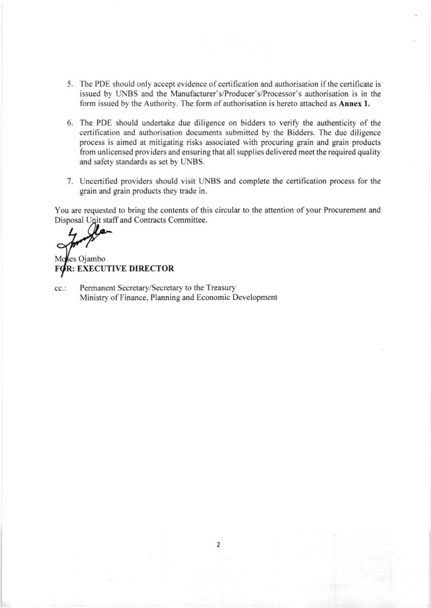 PPDAUganda's tweet photo. 🚨ℕ𝔼𝕎 ℂ𝕀ℝℂ𝕌𝕃𝔸ℝ 𝔸𝕃𝔼ℝ𝕋
Circular No. 2 of 2025 is here.

• Allows non-UNBS providers if authorized by a certified source.
• PDEs must verify authorization documents.
All Entities are advised to review and comply.
See details below👇🏾
#RegulatingforResults https://t.co/2PIo8bCT9d
