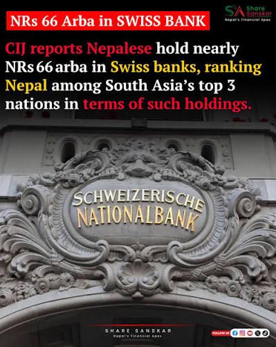 BhismaK62's tweet image. यस्को पनि खोजी गर्ने कि?? SWISS सरकार संग मद्दत माग्ने कि?? 387 mn Swiss Francs छ भन्छन् 
@rameshore @pmsushilakarki 
@thapa_sushil @khem_lakai
