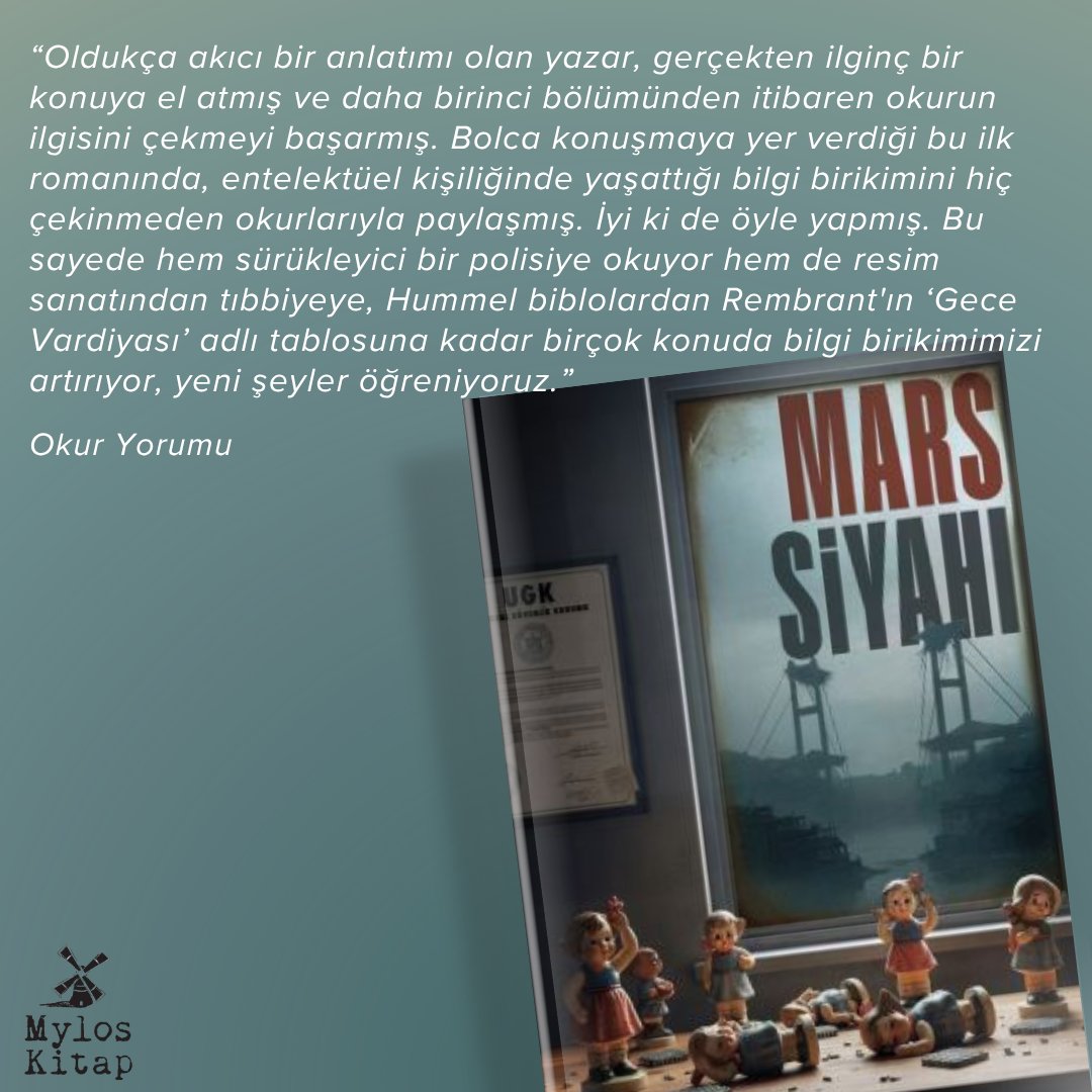 Batuhan Cantürk, Mars Siyahı ile klasik polisiye kalıplarını kırarak politik gerilimi her an yaşatan, çokkatmanlı bir anlatı kuruyor. 
Mars siyahı kitapçılarda ve dukkan.mylosyayıngrubu.com'da!