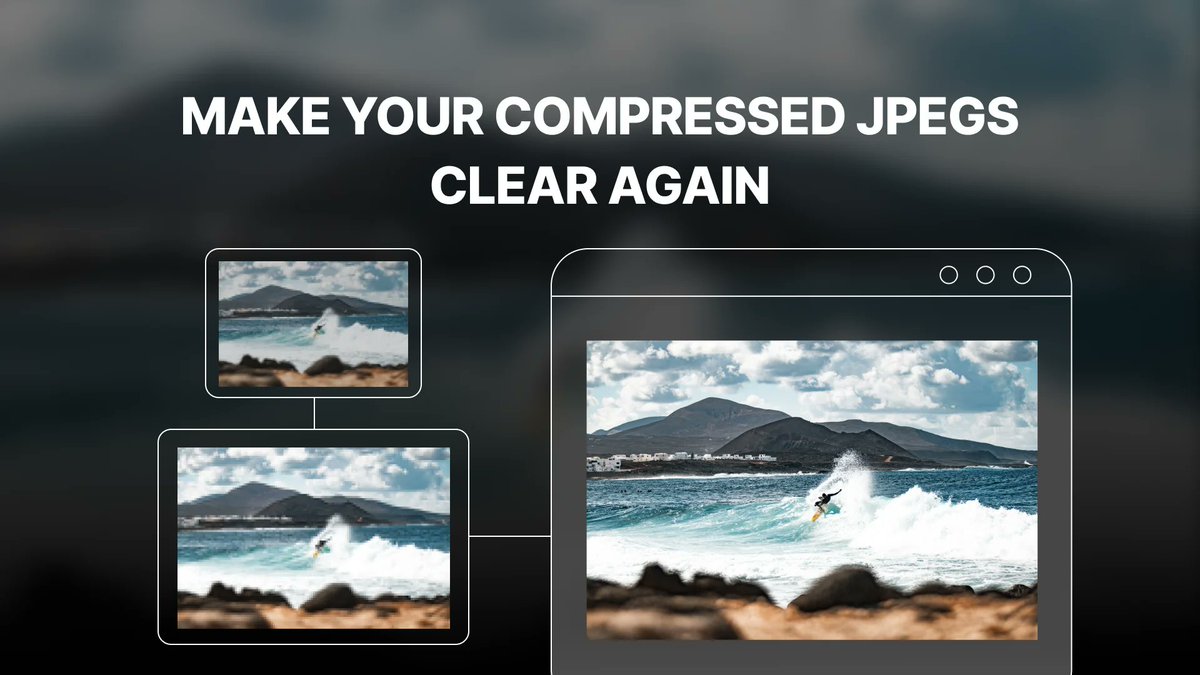 letsenhance_io's tweet image. Are you familiar with JPEG compression that makes photos blurry, blocky, or full of weird color glitches?
Read on to learn how to get rid of them in seconds.