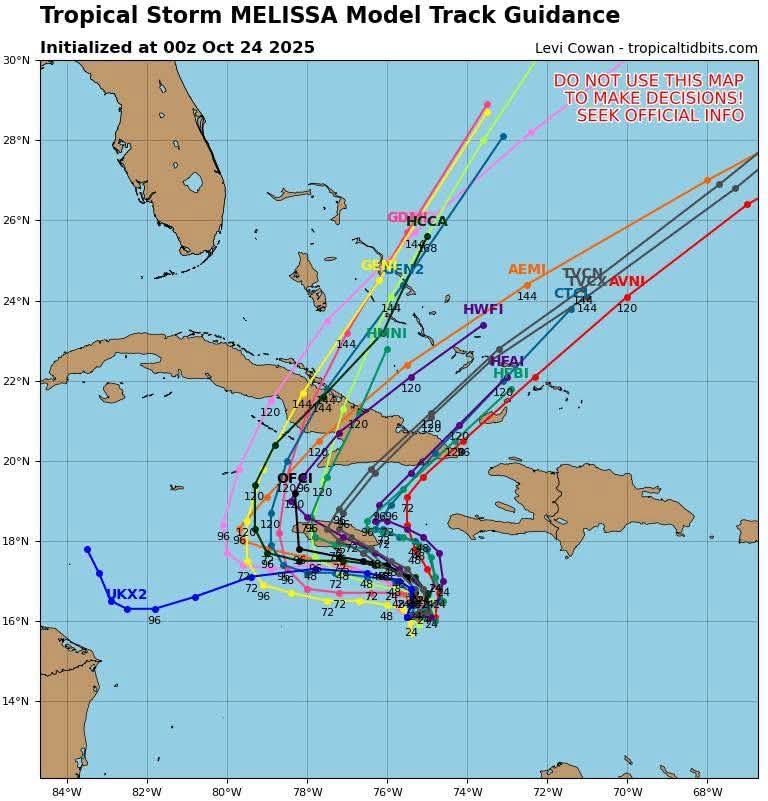 Ante la alta posibilidad de que la tormenta tropical MELISSA se convierta en un huracán y cruce por alguna zona de nuestro territorio nacional, es vital que adoptemos todas las medias basados en la experiencia que acumulamos ante situaciones como estas.  #UnidosXCuba