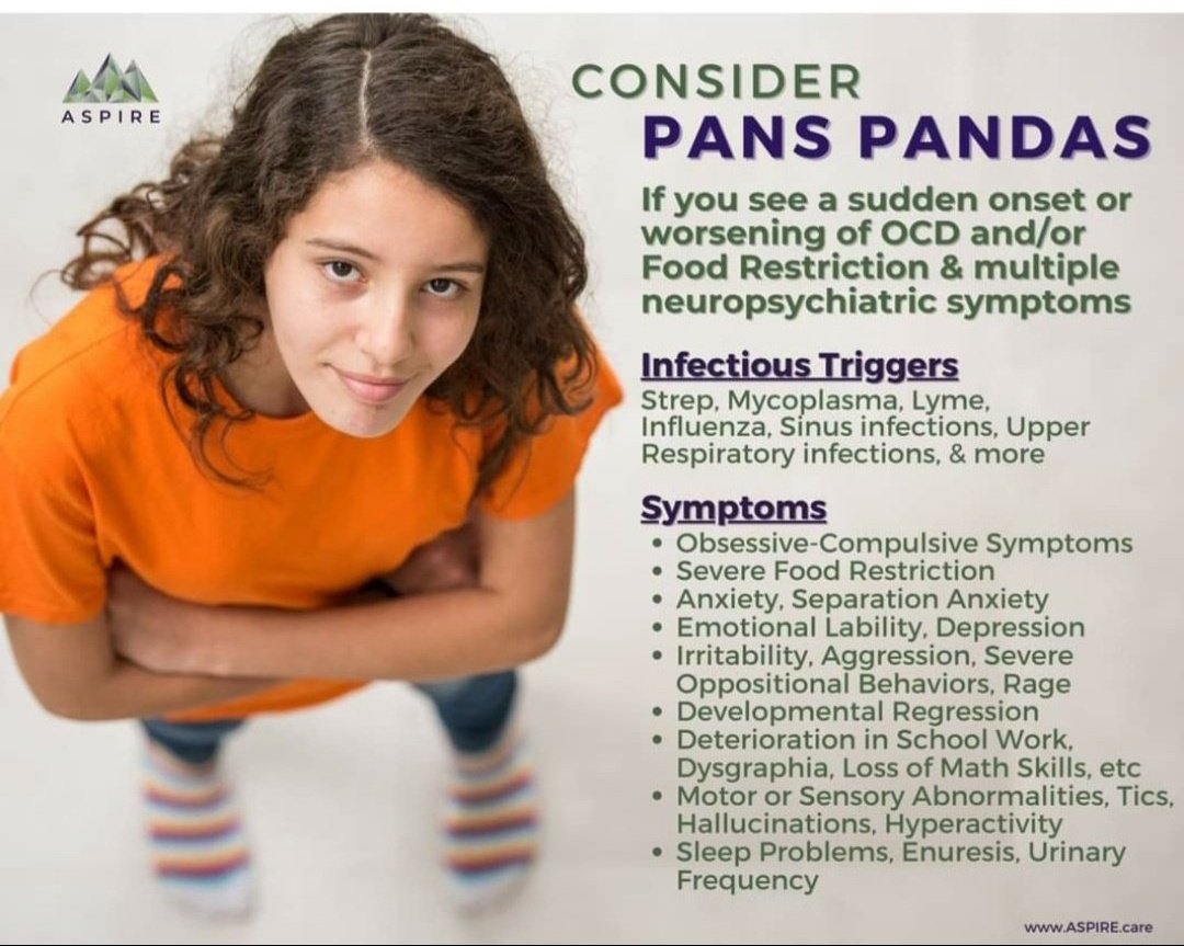 PandaMama2024's tweet image. #OCD is devastating and some may not recognize it as OCD. Our child's OCD came on suddenly & we knew something must have triggered it as this was not her. She also had tics, eye rolls & involuntary movements. A horror show. #Pans #Pandas wasn't considered.🤔