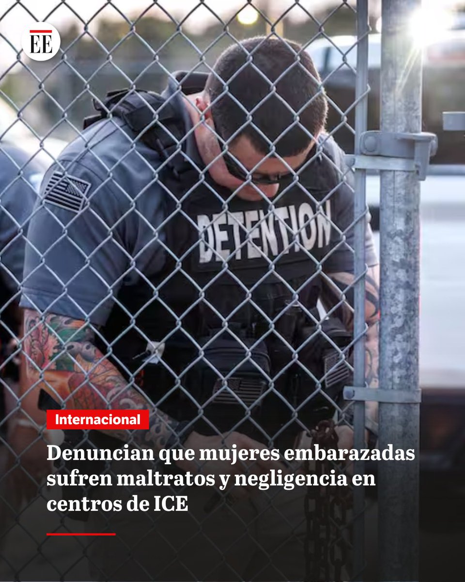 elespectador's tweet image. Organizaciones de derechos humanos denuncian negligencia de ICE que pone en riesgo la salud de mujeres embarazadas detenidas en EE. UU.
👉trib.al/53jpILj
