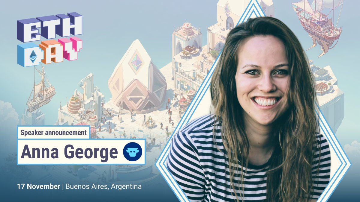 Anna George 在 Ethereum Day 的演讲者公告
