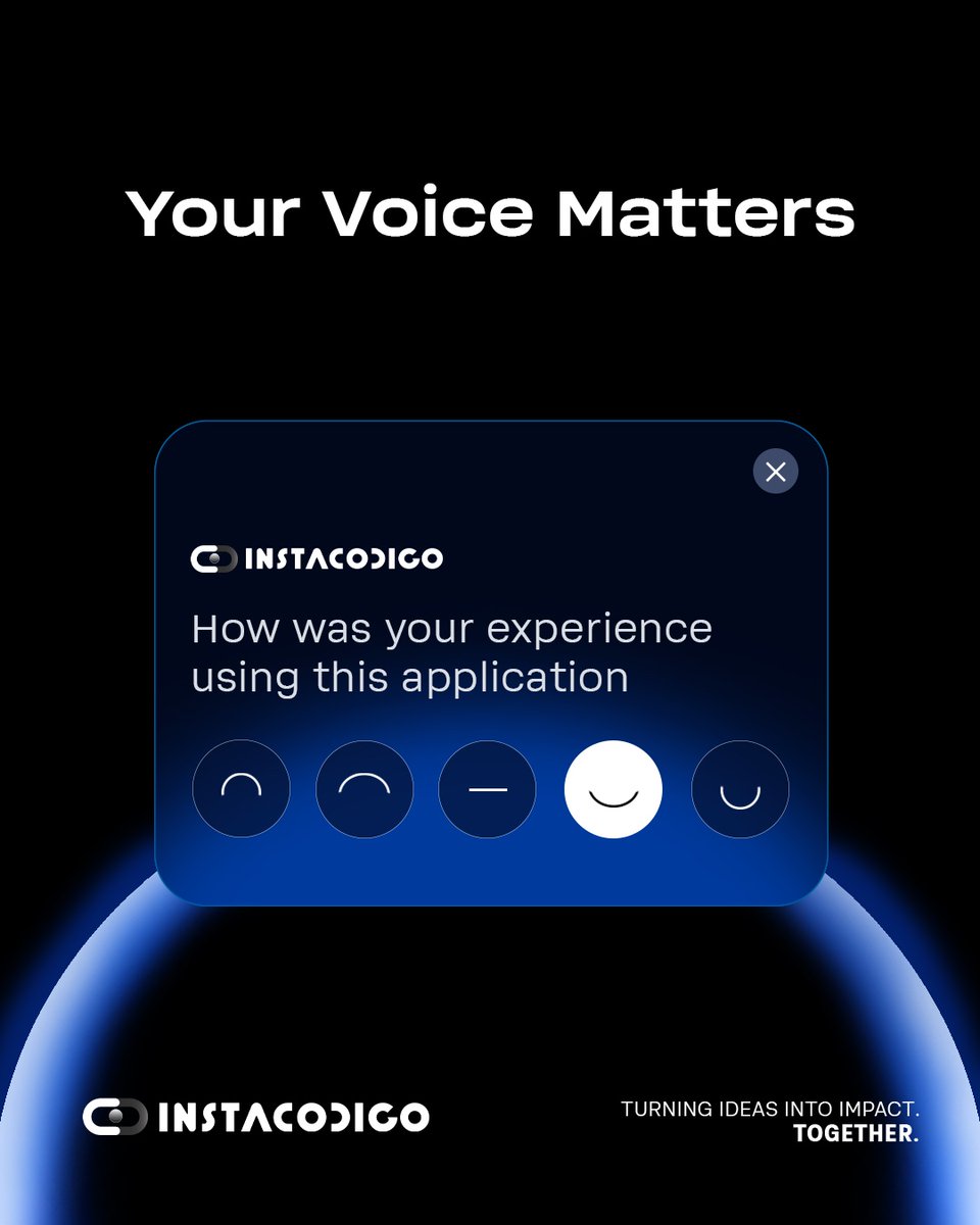 instacodigo's tweet image. Build smarter, grow faster! 📈
Gather real user feedback from your app and make informed decisions.
✅ Boost your app today! instacodigo.com/contactus
#UserFeedback #StartupSuccess #AppInsights