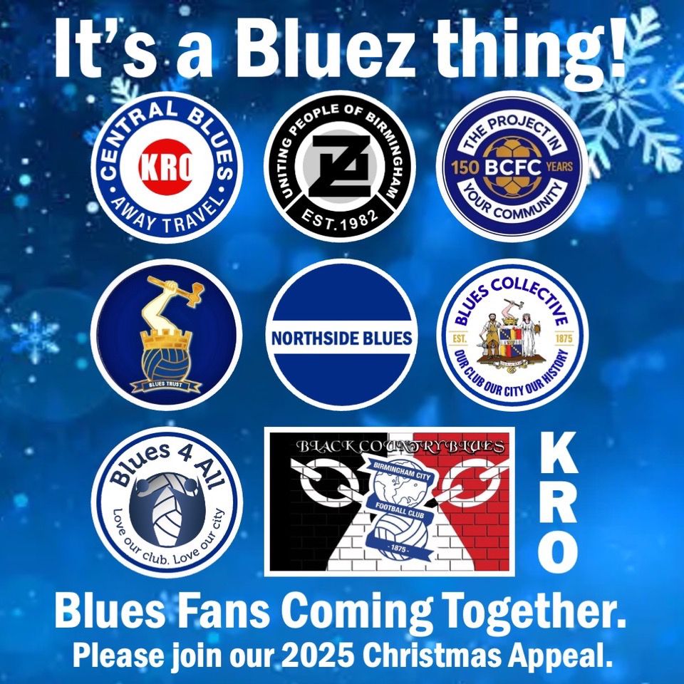 Blues Trust is delighted to join with other independent Blues supporters groups to launch a Christmas Appeal. Read our website article today at bluestrust.org/2025/10/joinin…