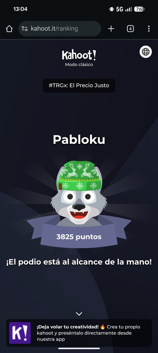 Cago en la leche! He quedado 6°!! #TRGx