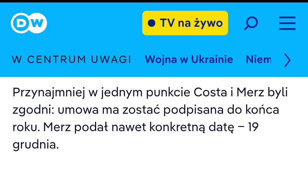 Tymczasem dowiadujemy się od Kanclerza Niemiec, że Premier Polski <a href="/donaldtusk/">Donald Tusk</a> nie ma żadnych zastrzeżeń i zgodził się na podpisanie umowy z państwami  Mercosur.
Umowa ma być podpisana 19 grudnia. Aha.
