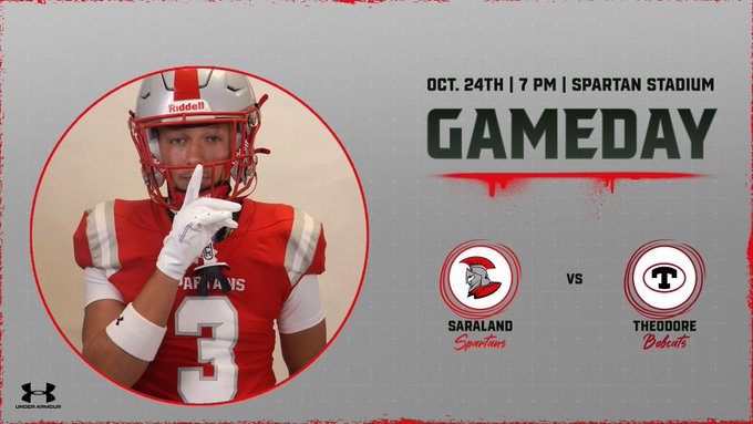 MaxPrep_org's tweet photo. 🏈 High School Football 🏈
🔥Theodore vs.Saraland
📺Livestream: https://t.co/cnNzNKh0zn
📅:today 
⏰: @ 7p.
@GoSaraland @JamisonERoberts @PORTCITYPROSPEC @Zac_Everett93 @joemcspartans @SaralandHigh @thsbobcats @FbTheodore86296 @JJ_Bush251 https://t.co/WHg5liPsfB