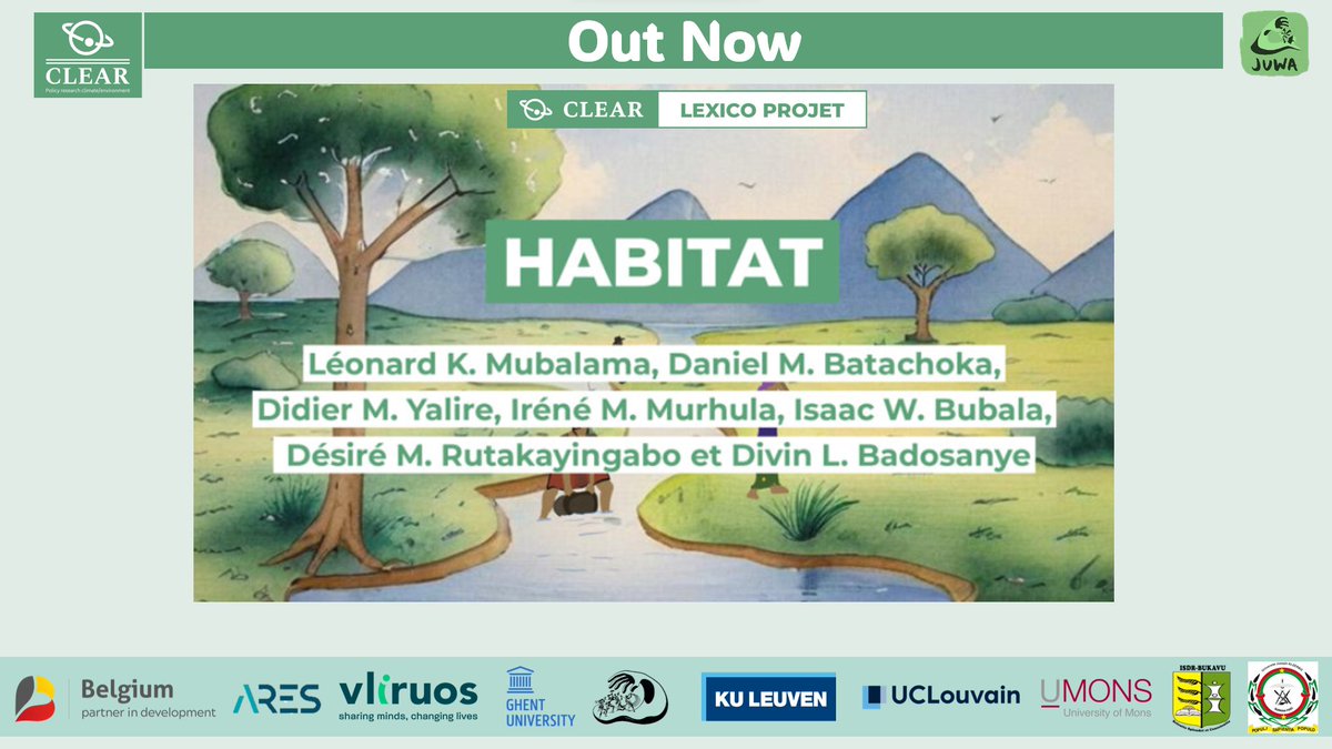 [#OutNow] Dans un nouveau blog #LexicoProject #CLEARPSP sur l’#habitat, <a href="/LeonardMubalama/">MUBALAMA LEONARD</a> et al. révèlent la complexité croissante de la relation entre sociétés humaines et environnements naturels.
📰FR👉clearnetwork.be/fr/blog/2025/1…
📰EN👉clearnetwork.be/blog/2025/10/2…
#usage #perception