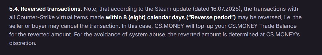 why is no one talking about this?
cs money just became the better marketplace
you are protected in case of reversals