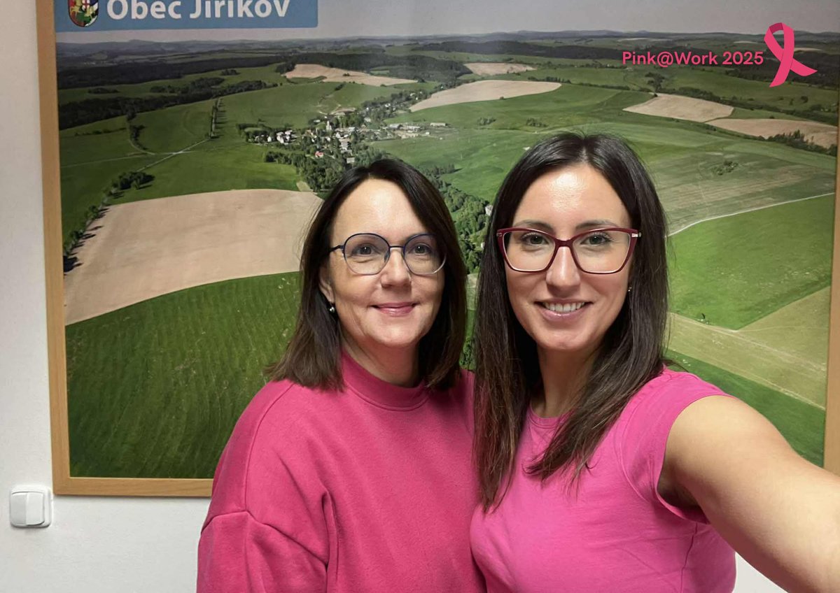 JirikovskaP's tweet photo. I náš obecní úřad na konci světa je dnes součástí #pinkatwork 🩷
🩷  Růžovým dnem podporujeme ženy i muže, kteří bojují, nebo bojovali s rakovinou prsu 🩷 

🙏 Nezapomínejme na samovyšetření a prevenci!🙏
Je to malá chvilka, která může zachránit život, myslete na sebe. 🩷 https://t.co/B6Pei6Z4iM