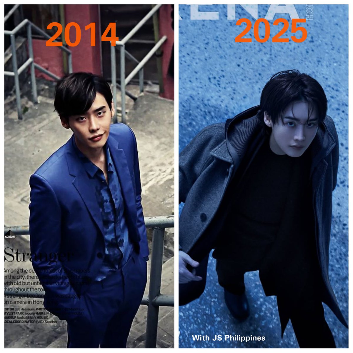 withJSph's tweet photo. 2014 #LeeJongSuk vs 2025 #LeeJongSuk https://t.co/tu8FMtvrCR