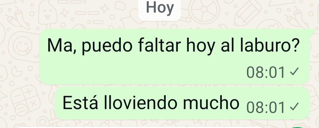 Me la jugué. Si pasa, pasa.
