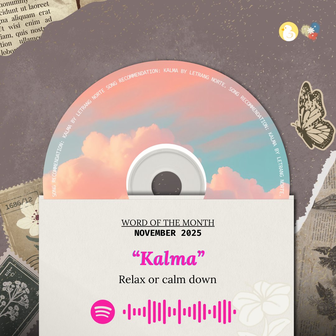BibeBytes's tweet photo. The year’s almost wrapping up, so here’s your gentle reminder to kalma lang 🌸

Take a deep breath, pause for a moment, and appreciate how far you’ve come. 

🎧 Song rec: “Kalma” by #LetrangNorte, a #Filipino folk-pop duo whose music feels like a warm hug 🫶 https://t.co/WdUVphl0b3