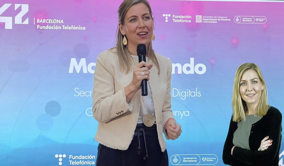 tic's tweet image. 📍 La SPD @mariagalindogd, a la graduació dels 80 estudiants de la 4a edició del campus de programació @42BarcelonaFTef:

🗣️ &quot;Necessitem atreure talent i capacitar-lo perquè es pugui desenvolupar al sector digital. 42 és un model d&apos;èxit consolidat per assolir aquesta capacitació&quot;