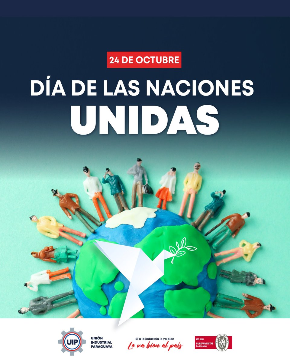 UIP_py's tweet image. 🌍🤝Conmemoramos la fundación de la ONU, organismo que promueve la cooperación internacional, el respeto a los derechos humanos y el trabajo conjunto por un futuro más justo.
#UIP #Celebración #Conmemoración
