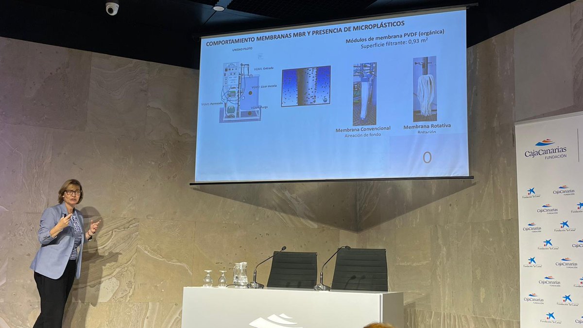 Hoy hemos presentado los resultados de nuestro proyecto MARTEN, financiado por <a href="/FundlaCaixa/">Fundación ”la Caixa”</a> y <a href="/CajaCanarias/">Fundación CajaCanarias</a>, en el que estudiamos la capacidad de retención/eliminación de microplásticos en una EDAR de Tenerife.