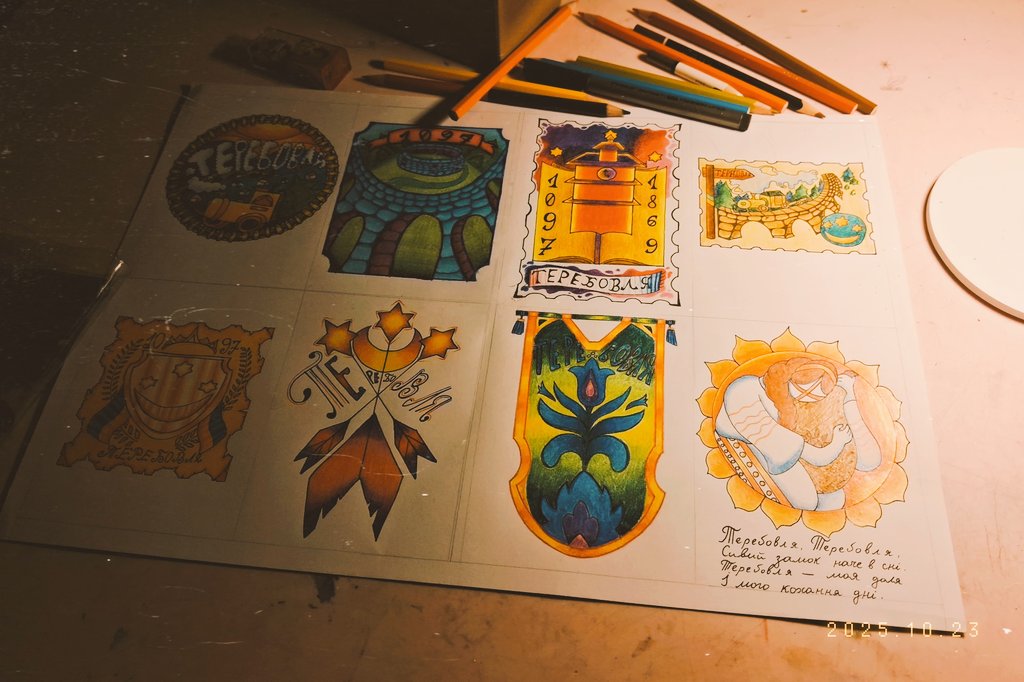 Nathanielka_Enn's tweet image. My city emblems idea!🎨🎇✨️
#emblems #badges #illustrations #composition #citytheme #terebovlya #cityterebovlya #art #ukraine #ukrainart #artist #loveukraine #artidea #colorart #drawing #drawingart #fypviraltwitter #fypシ
