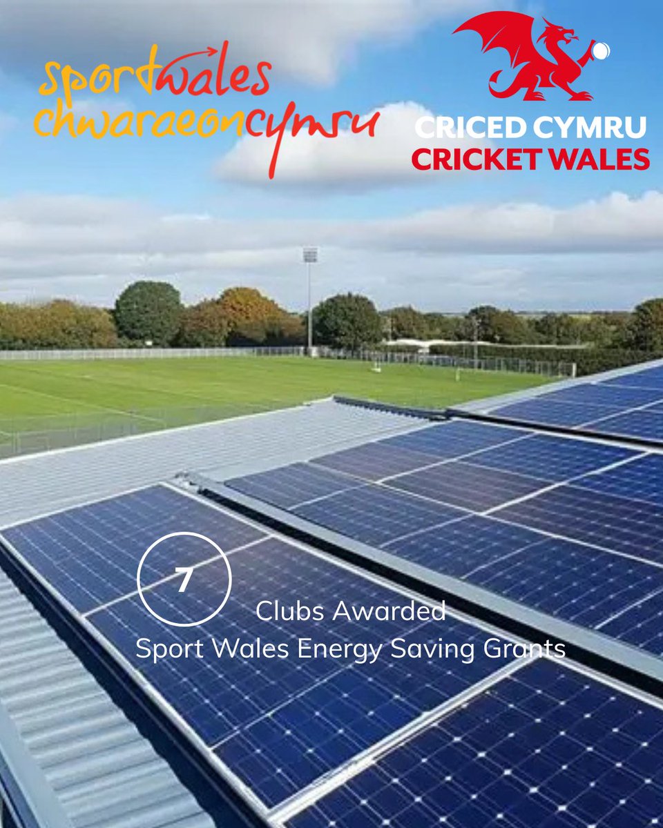 7 cricket clubs across Wales have been awarded Sport Wales Energy Saving Grants, helping them cut costs, boost efficiency, and build a more sustainable future.
Thanks @sport_wales for their continued investment in local sport. cricketwales.org.uk/news/7-cricket…
#Criced #Together #Lead #Care