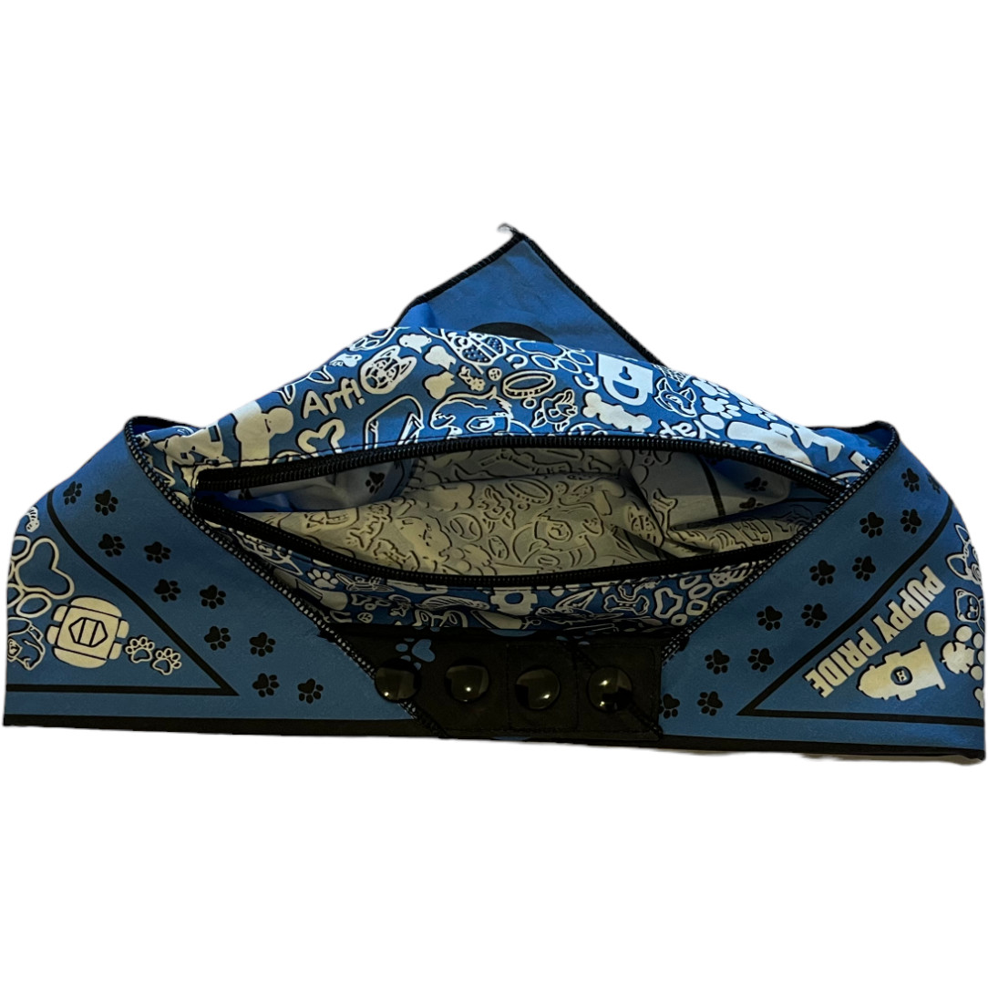 Just updating stock from Doggy Weekend market last week!

We have just 1 red, blue, and purple bandana with zipped pocket left in stock!

puppypride.store/pocket-bandana

So if these are your colours, get the last one while you can. The rest are running low too!