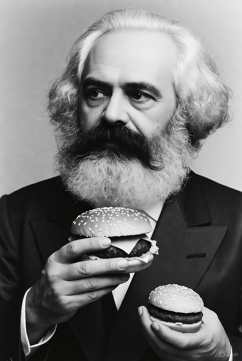 Mathieu Slama m'a éclairé sur ce qu'est être de gauche en 2025. Donc à midi j'ai demandé un supplément de frites et de mayonnaise à MacDo pour ne surtout pas être de droite.