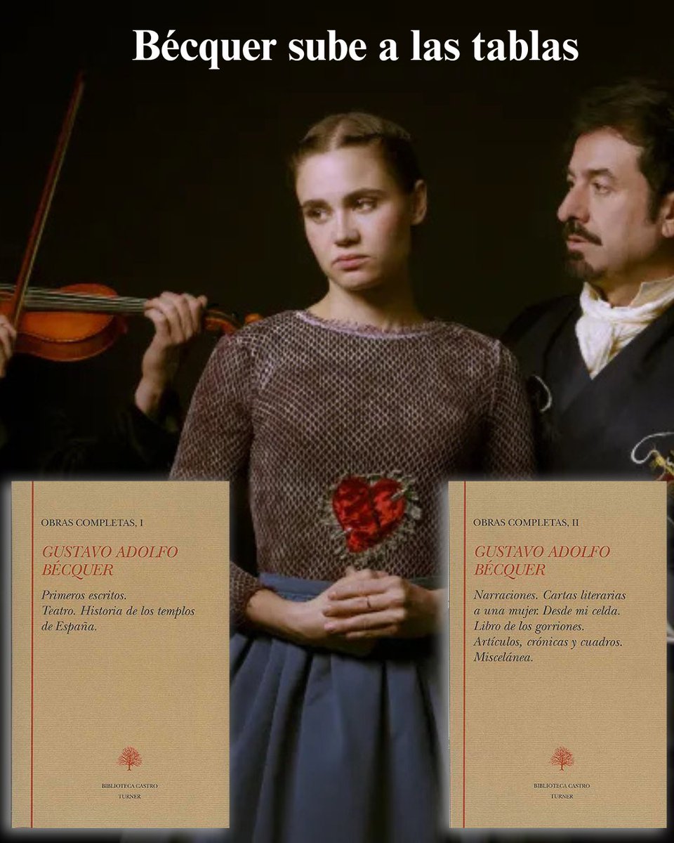 La vida de Gustavo Adolfo Bécquer sube a las tablas del @fernangomezccv . Una representación en la que se recrean "sus últimos días de vida, su relación con las mujeres que amó (o creyó amar), sus sentimientos, las heridas de su infancia y su visión del mundo". #Bécquer

👉📚Para