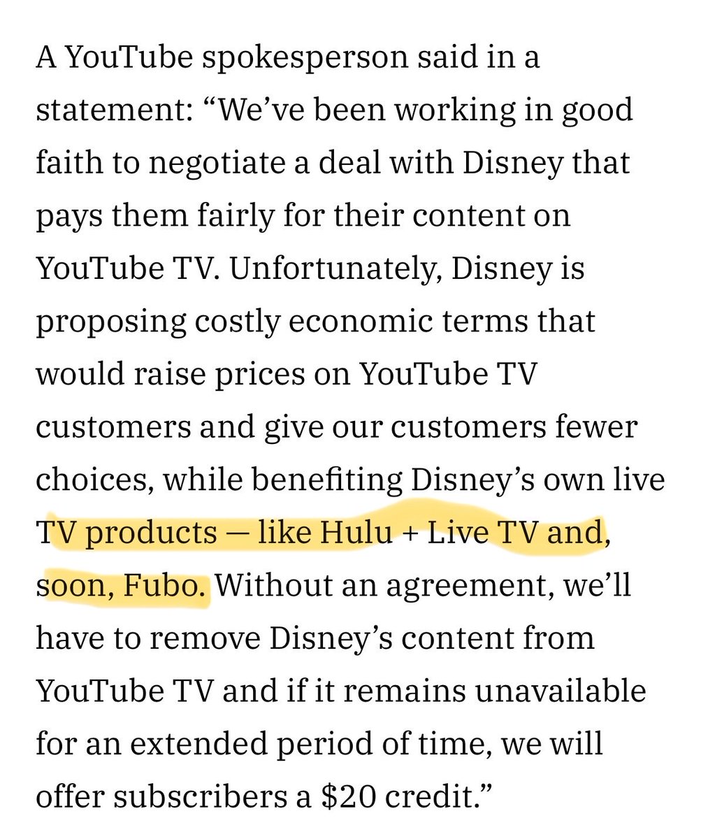 StockResearchWk's tweet image. $FUBO Youtube TV must have read alberto’s linkedin post, because they are also saying fubo merger soon 😂
variety.com/2025/tv/news/d…